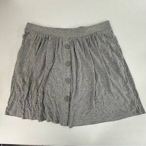 Caslon Gray Button Front Skirt Size XL Petite